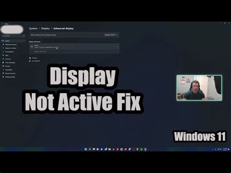 Windows display isnt active